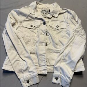 Silver Jeans Ivory Denim Jacket